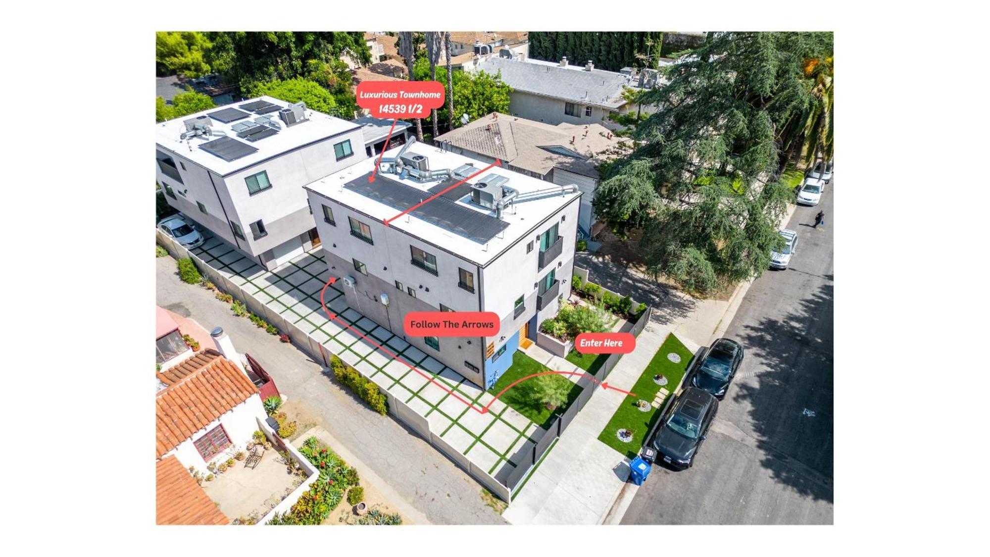 Luxurious Townhome W/3 Master Suites Gated Parking ロサンゼルス エクステリア 写真